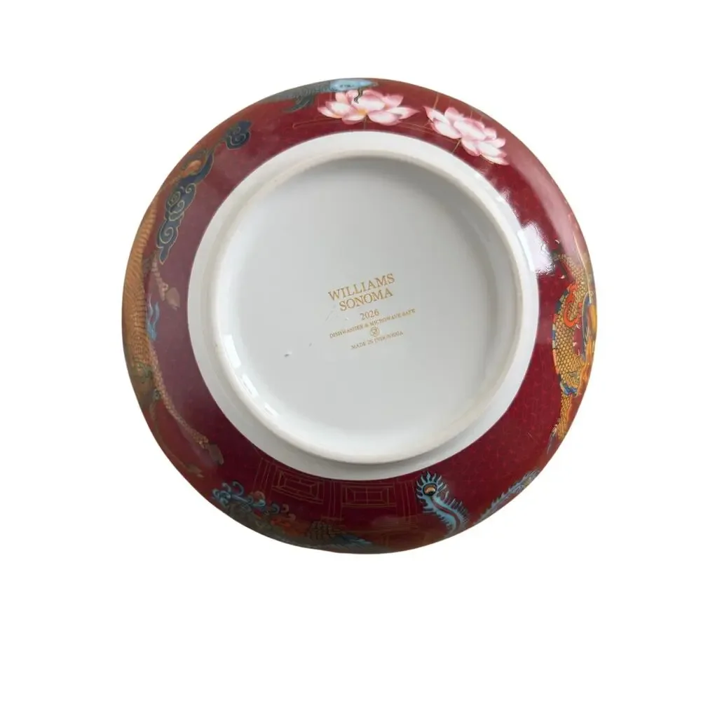 New Williams Sonoma Lunar New Year Noodle Bowl Dragon 9